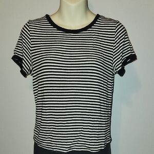 Occasion Striped Black and White Women's Top